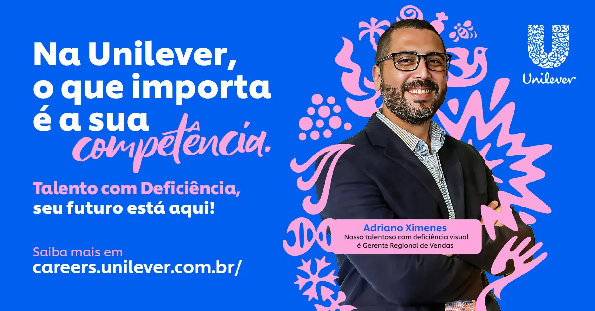 Peça da campanha Unilever com Adriano Ximenes