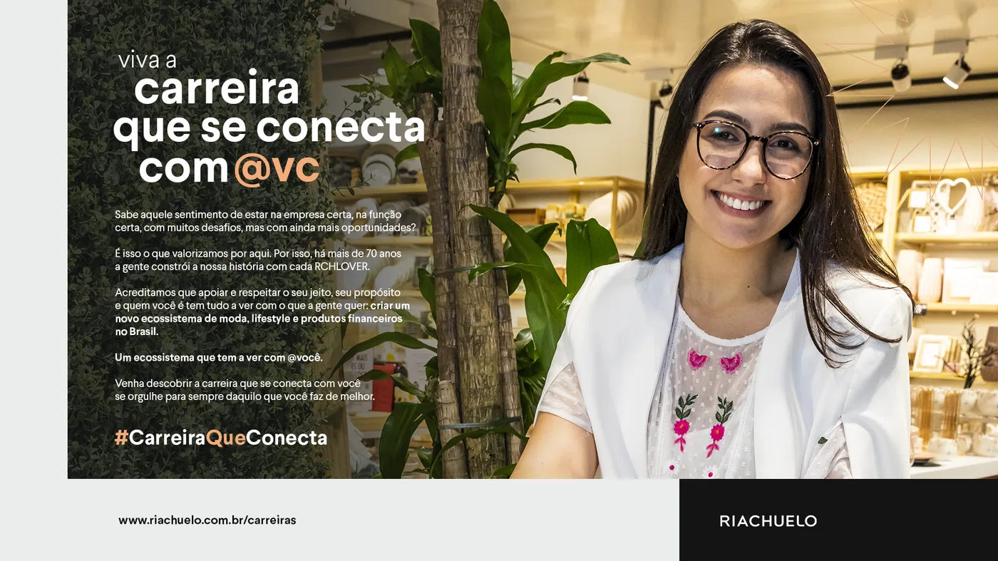Aplicação da campanha Riachuelo em ambiente de loja